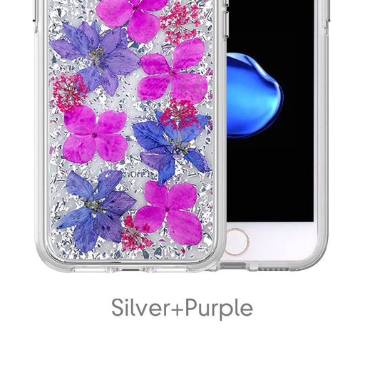 Dried Flower Bling Gold Foil Clear Case Cover for iPhone 6 / 6S / 7 / 8 / SE (2020) / SE (2022) - JPC MOBILE ACCESSORIES