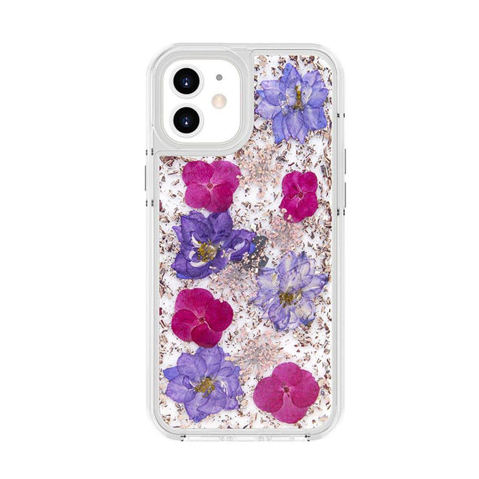 Dried Flower Bling Gold Foil Clear Case Cover for iPhone 12 Pro Max (6.7'') - JPC MOBILE ACCESSORIES