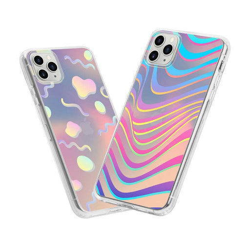 Hologram Aurora Laser Case with Pattern for iPhone 12 Pro Max (6.7'') - JPC MOBILE ACCESSORIES