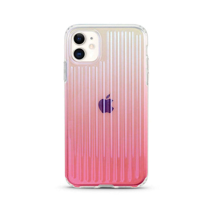 Hologram Aurora Laser Stripe Effect Case Cover for iPhone 12 / 12 Pro (6.1'') - JPC MOBILE ACCESSORIES