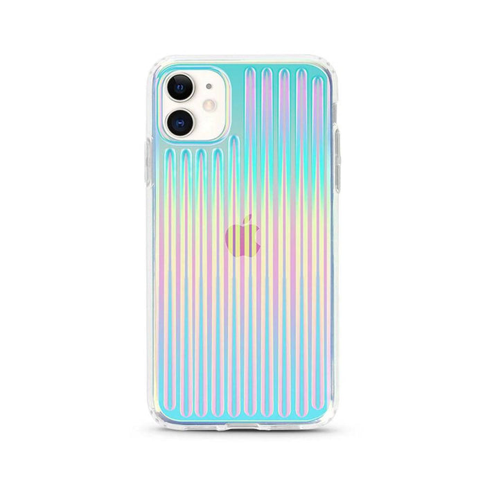 Hologram Aurora Laser Stripe Effect Case Cover for iPhone 12 / 12 Pro (6.1'') - JPC MOBILE ACCESSORIES