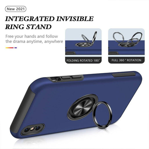 Magnetic Ring Holder Shockproof Cover Case for iPhone X / XS - JPC MOBILE ACCESSORIES