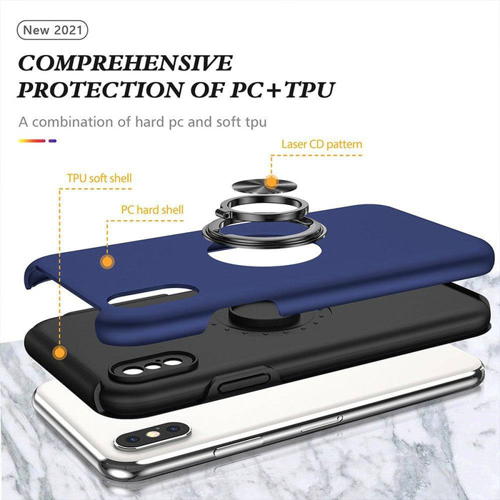 Magnetic Ring Holder Shockproof Cover Case for iPhone X / XS - JPC MOBILE ACCESSORIES