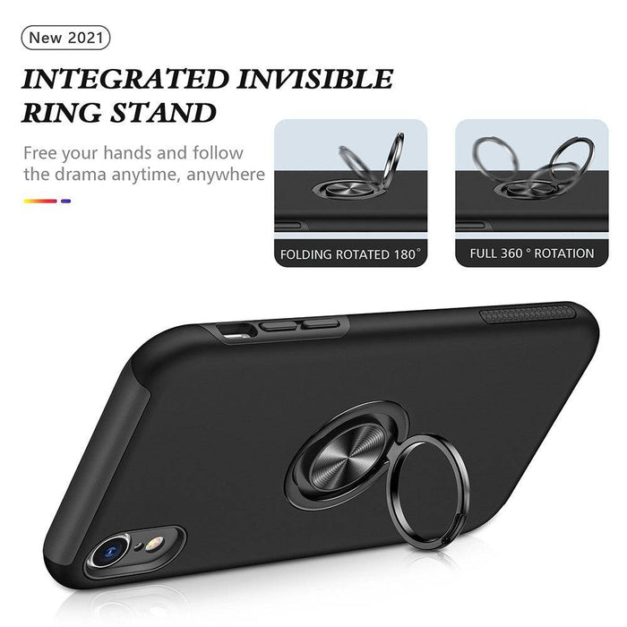 Magnetic Ring Holder Shockproof Cover Case for iPhone XR - JPC MOBILE ACCESSORIES