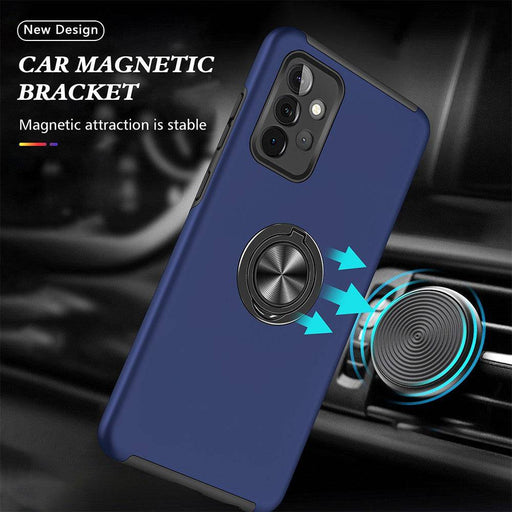 Magnetic Ring Holder Shockproof Cover Case for Samsung Galaxy A32 4G A325F - JPC MOBILE ACCESSORIES