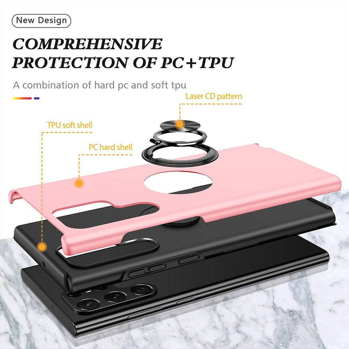 Magnetic Ring Holder Shockproof Cover Case for Samsung Galaxy S22 Ultra - JPC MOBILE ACCESSORIES