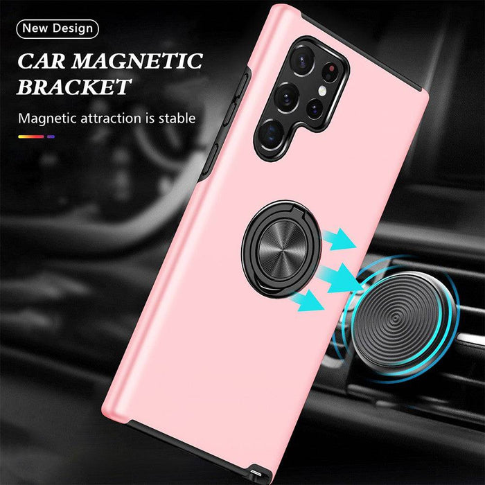 Magnetic Ring Holder Shockproof Cover Case for Samsung Galaxy S22 Ultra - JPC MOBILE ACCESSORIES