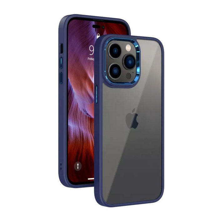 Metal Camera Lens Transparent Protection Shockproof Case for iPhone 14 Pro - JPC MOBILE ACCESSORIES