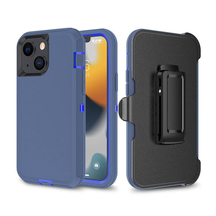 Shockproof Robot Armor Hard Plastic Case with Belt Clip for iPhone 13 mini - JPC MOBILE ACCESSORIES