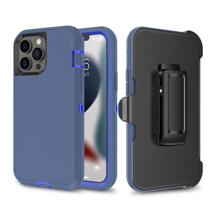 Shockproof Robot Armor Hard Plastic Case with Belt Clip for iPhone 13 Pro - JPC MOBILE ACCESSORIES