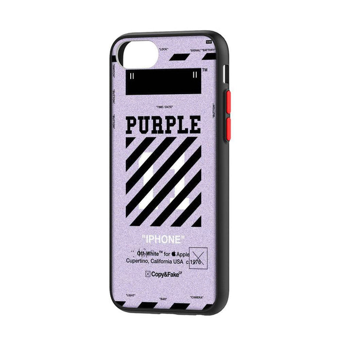 Bumper Blend Color Shockproof Case with Pattern for iPhone 6 Plus / 6S Plus / 7 Plus / 8 Plus