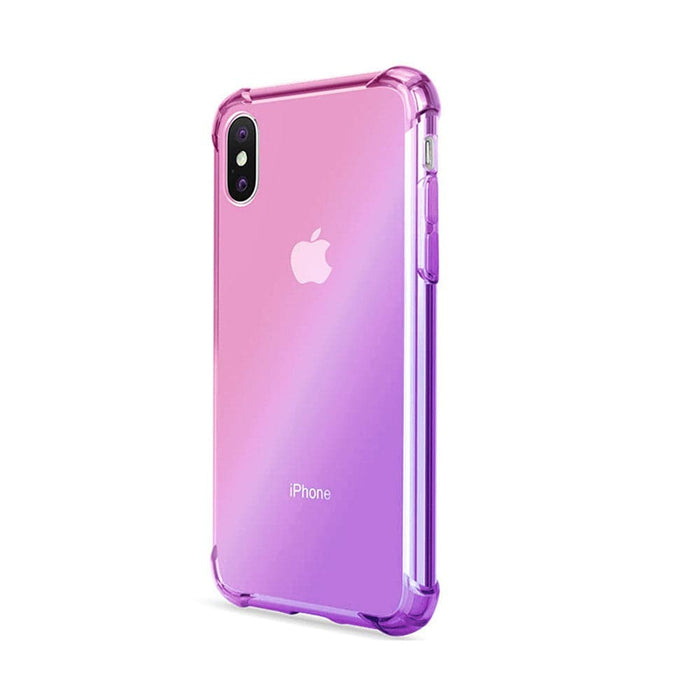 Clear Rainbow Airbag Bumper Shockproof Case Cover for iPhone XS Max - JPC MOBILE ACCESSORIES