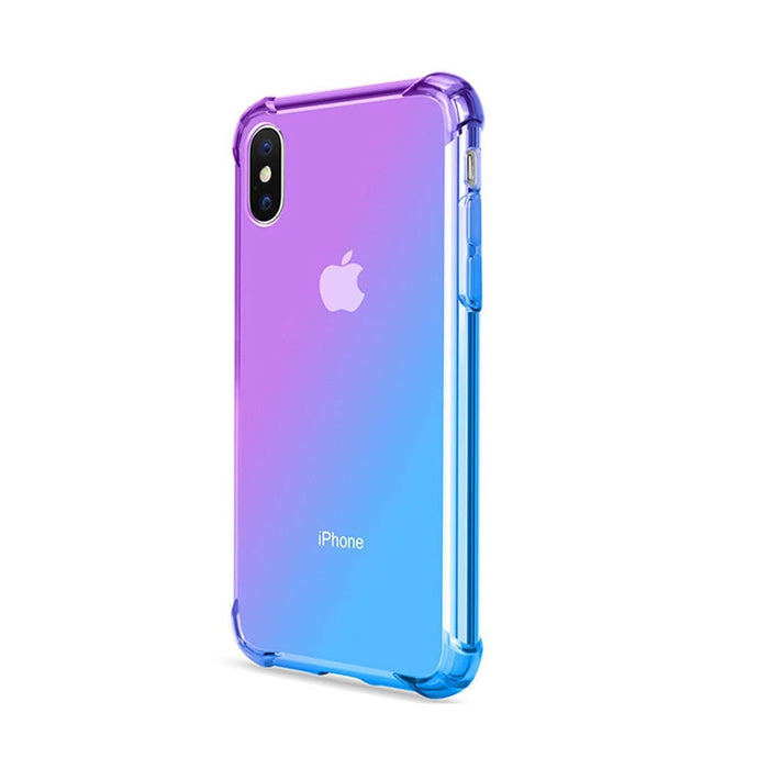 Clear Rainbow Airbag Bumper Shockproof Case Cover for iPhone XS Max - JPC MOBILE ACCESSORIES