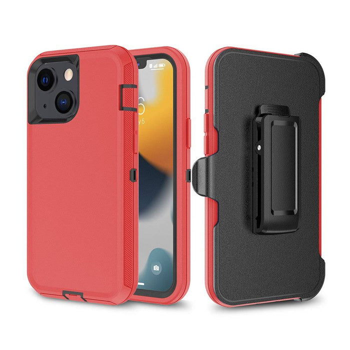 Shockproof Robot Armor Hard Plastic Case with Belt Clip for iPhone 13 - JPC MOBILE ACCESSORIES