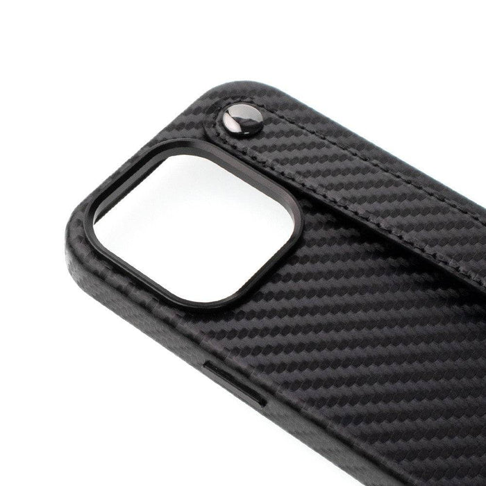 REDEFINE Metal Camera Lens PU Leather Case with Hand Belt for iPhone 14 - JPC MOBILE ACCESSORIES