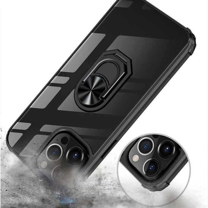 Ring Holder Military Shockproof Car Magnetic Case for iPhone 14 Pro Max - JPC MOBILE ACCESSORIES