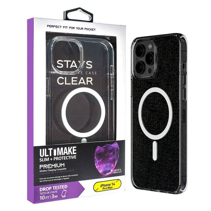 Ultimake Glitter Shockproof Transparent Magsafe Cover Case for iPhone 14 Pro Max - JPC MOBILE ACCESSORIES