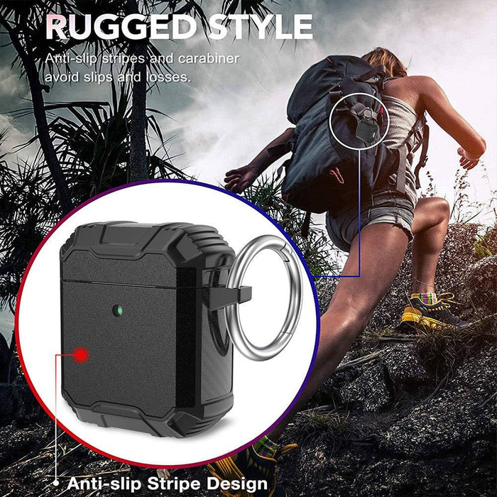 Shockproof Robot Armor Hard Plastic Case for AirPods 1st generation / 2nd generation - JPC MOBILE ACCESSORIES
