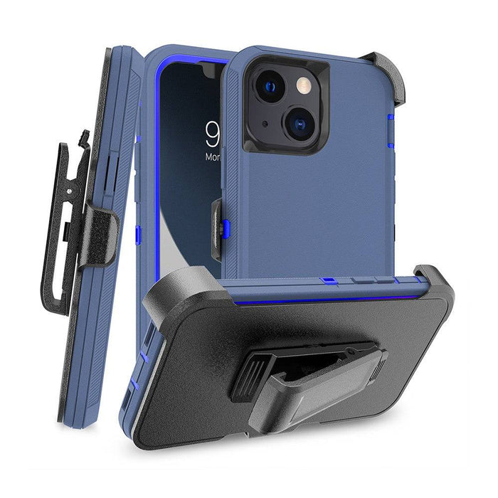 Shockproof Robot Armor Hard Plastic Case with Belt Clip for iPhone 13 mini - JPC MOBILE ACCESSORIES