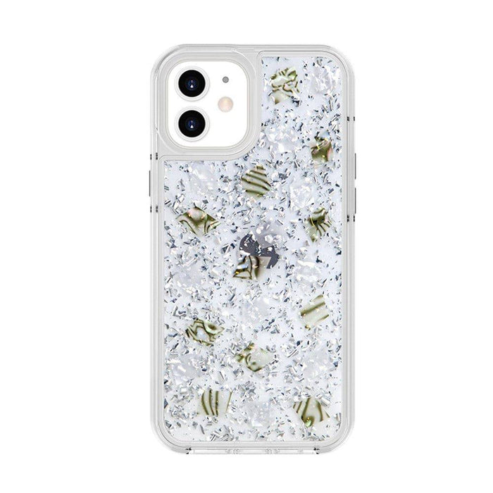 Dried Flower Bling Gold Foil Clear Case Cover for iPhone 12 Pro Max (6.7'') - JPC MOBILE ACCESSORIES