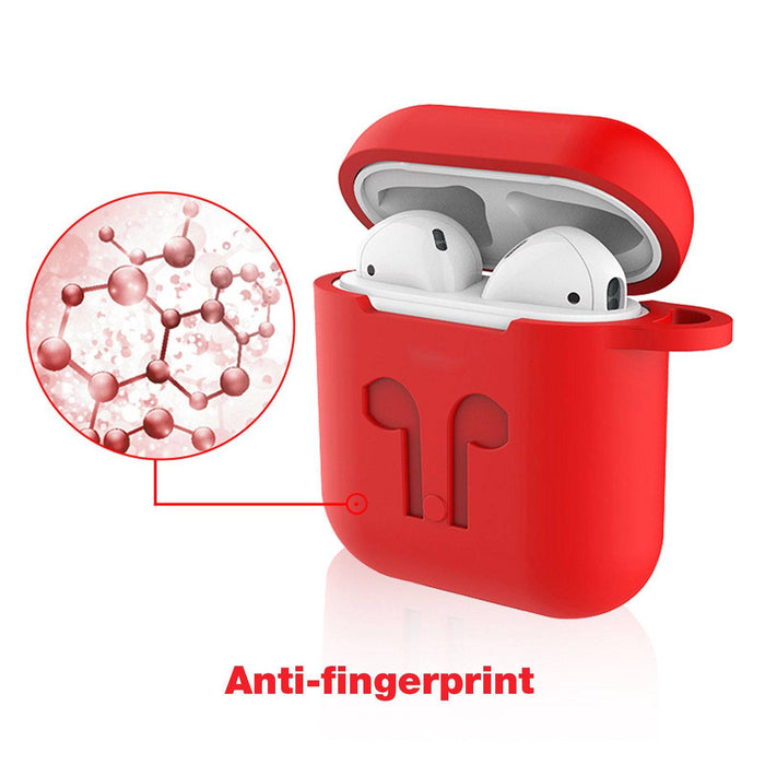 Soft Silicone Cover Case with Holder Strap for Apple AirPods - JPC MOBILE ACCESSORIES
