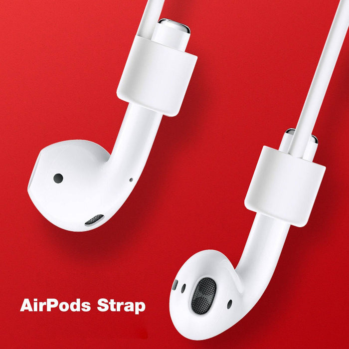 Soft Silicone Cover Case with Holder Strap for Apple AirPods - JPC MOBILE ACCESSORIES