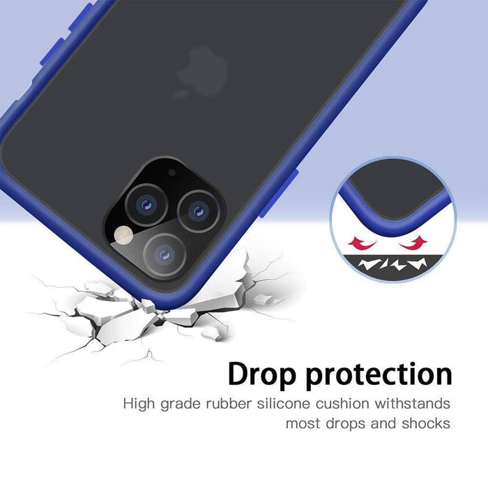 Transparent Frosted PC Colorful TPU Bumper Case for iPhone 12 Pro Max - JPC MOBILE ACCESSORIES