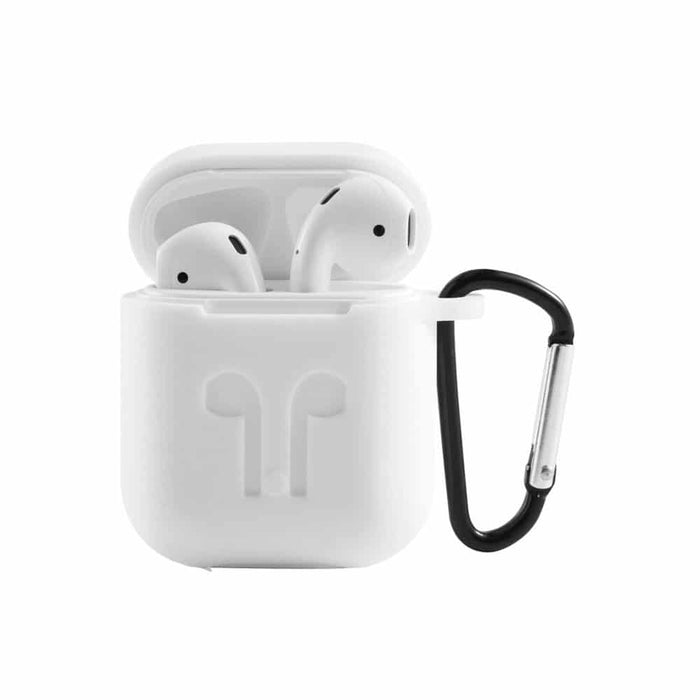 Soft Silicone Cover Case with Holder Strap for Apple AirPods - JPC MOBILE ACCESSORIES
