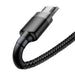 iQuick Braided Double Side Insertion Micro USB to USB-A Fast Charging Cable 1M - JPC MOBILE ACCESSORIES