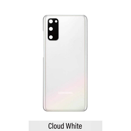 Samsung Galaxy S20 Rear Cover Glass Replacement in Cloud White, Durable and Stylish.