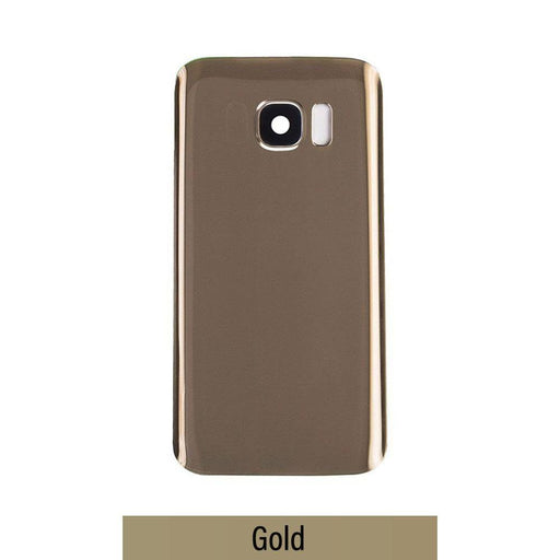 Rear Cover Glass For Samsung Galaxy S7 G930F-Gold - JPC MOBILE ACCESSORIES
