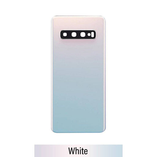 Rear Cover Glass For Samsung Galaxy S10 G973F-White - JPC MOBILE ACCESSORIES