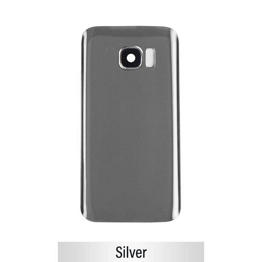 Rear Cover Glass For Samsung Galaxy S7 G930F-Silver - JPC MOBILE ACCESSORIES