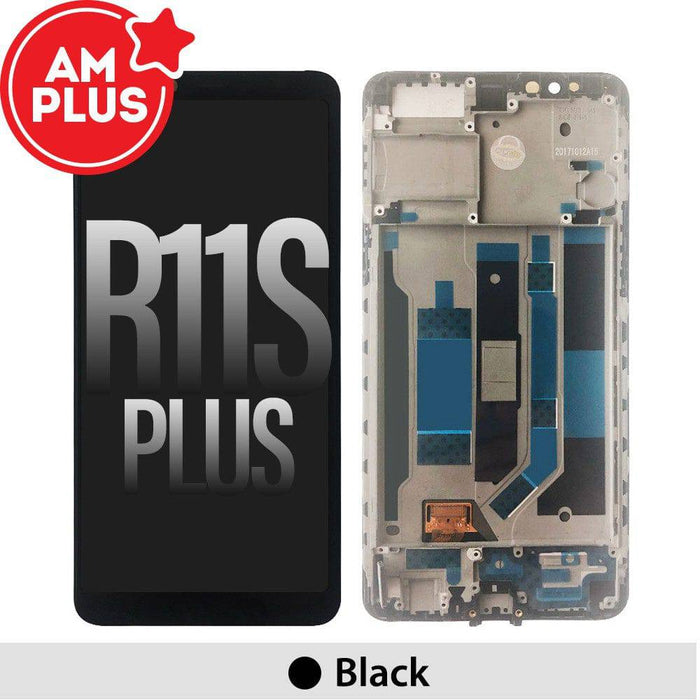 AMPLUS LCD Screen Digitizer with Frame for OPPO R11s Plus-Black - JPC MOBILE ACCESSORIES