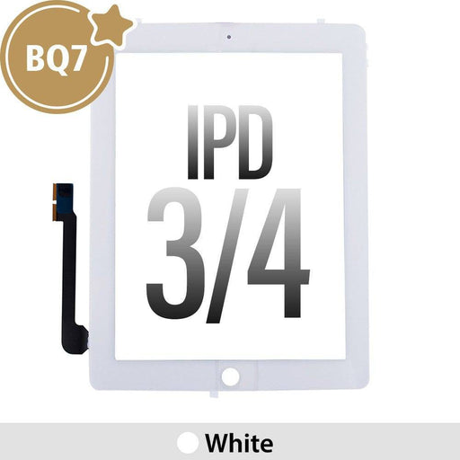 BQ7 Touch Screen Digitizer with IC Connector for iPad 3 / 4-White - JPC MOBILE ACCESSORIES