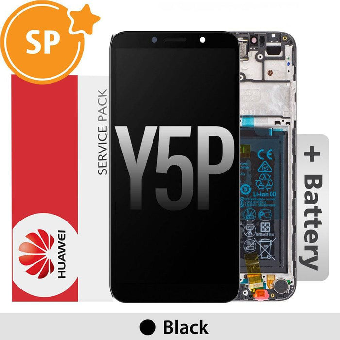 Huawei Y5p LCD Screen Replacement 02353RJP (Service Pack)-Black - JPC MOBILE ACCESSORIES