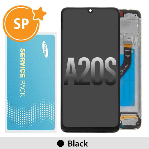 Samsung Galaxy A20s A207F OLED Screen Replacement Digitizer GH81-17774A (Service Pack)-Black - JPC MOBILE ACCESSORIES