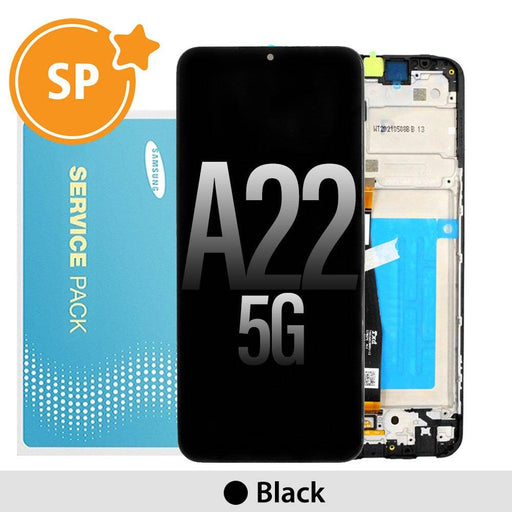 Samsung Galaxy A22 5G A226B OLED Screen Digitizer with Frame GH81-20694A (Service Pack)-Black - JPC MOBILE ACCESSORIES