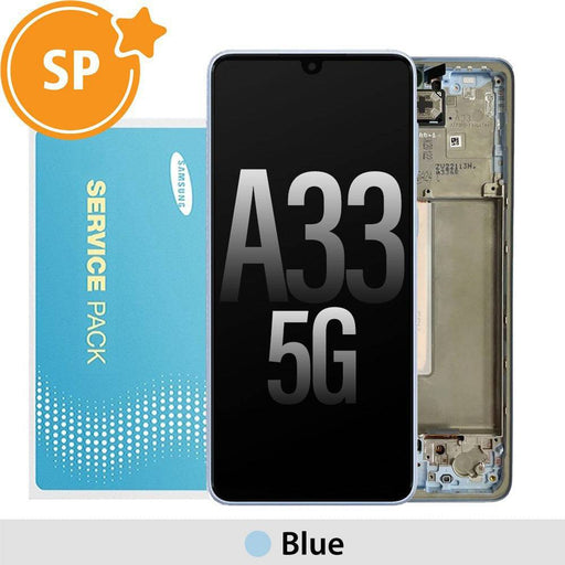 Samsung Galaxy A33 5G A336B OLED Screen Replacement Digitizer GH82-28143C (Service Pack)-Blue - JPC MOBILE ACCESSORIES