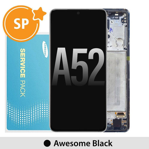 Samsung Galaxy A52 A525 / A526 OLED Screen Replacement Digitizer GH82-25229A (Service Pack)-Awesome Black - JPC MOBILE ACCESSORIES