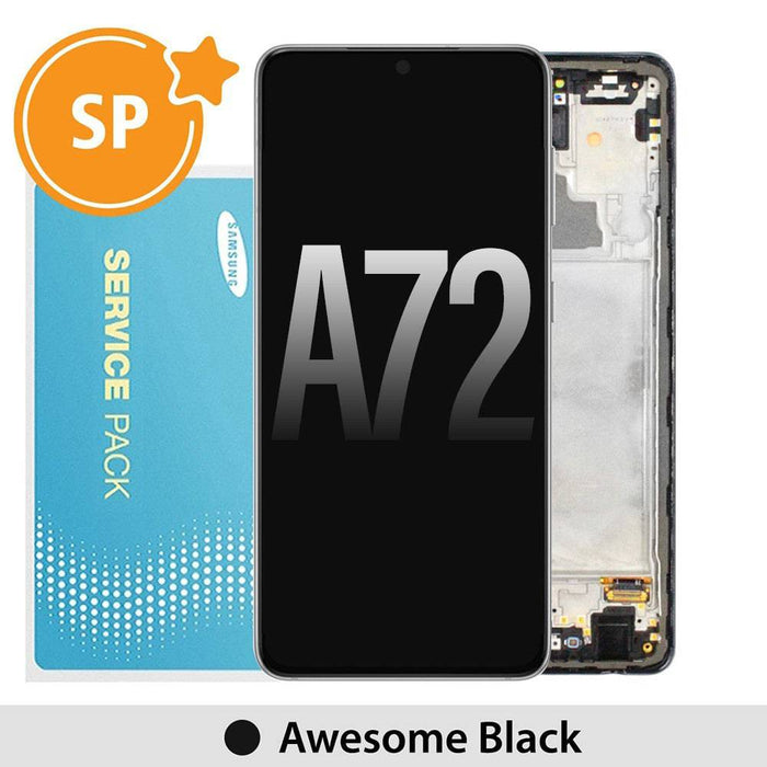 Samsung Galaxy A72 A725 / A726 OLED Screen Replacement Digitizer GH82-25541A (Service Pack)-Awesome Black - JPC MOBILE ACCESSORIES