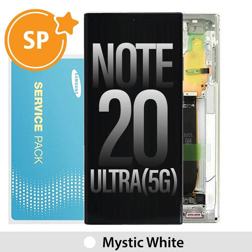 Samsung Galaxy Note 20 Ultra/(5G) (N985/986) OLED Screen Digitizer GH82-23596C (Service Pack)-Mystic White - JPC MOBILE ACCESSORIES