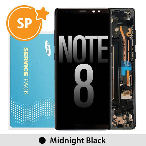 Samsung Galaxy Note 8 N950F OLED Screen Replacement Digitizer GH97-21065A (Service Pack)-Midnight Black - JPC MOBILE ACCESSORIES