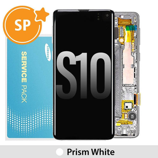 Samsung Galaxy S10 G973F OLED Screen Digitizer GH82-18850B/18835B (Service Pack)-Prism White - JPC MOBILE ACCESSORIES