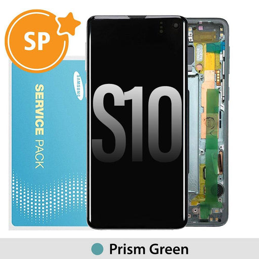 Samsung Galaxy S10 G973F OLED Screen Digitizer GH82-18850E/18835E (Service Pack)-Prism Green - JPC MOBILE ACCESSORIES