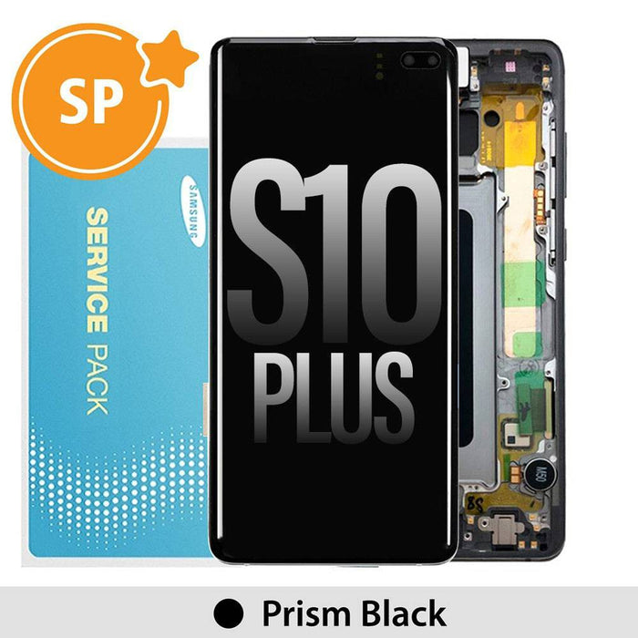 Samsung Galaxy S10 Plus G975F OLED Screen Digitizer GH82-18849A/18834A/18857A (Service Pack)-Prism Black - JPC MOBILE ACCESSORIES