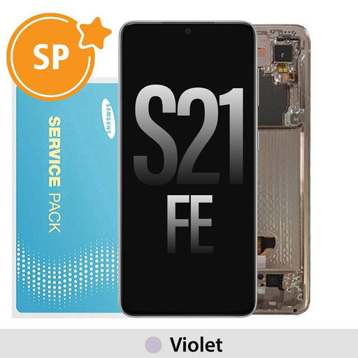 Samsung Galaxy S21 FE 5G G990B OLED Screen Replacement Digitizer GH82-26414D/26420D/26590D (Service Pack)-Violet - JPC MOBILE ACCESSORIES