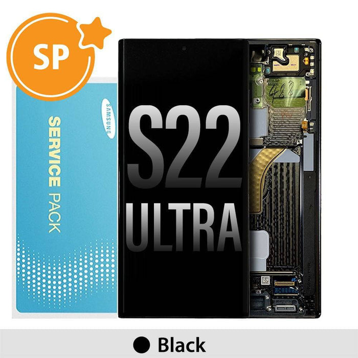 Samsung Galaxy S22 Ultra 5G S908B OLED Screen Digitizer GH82-27488A (Service Pack)-Phantom Black - JPC MOBILE ACCESSORIES