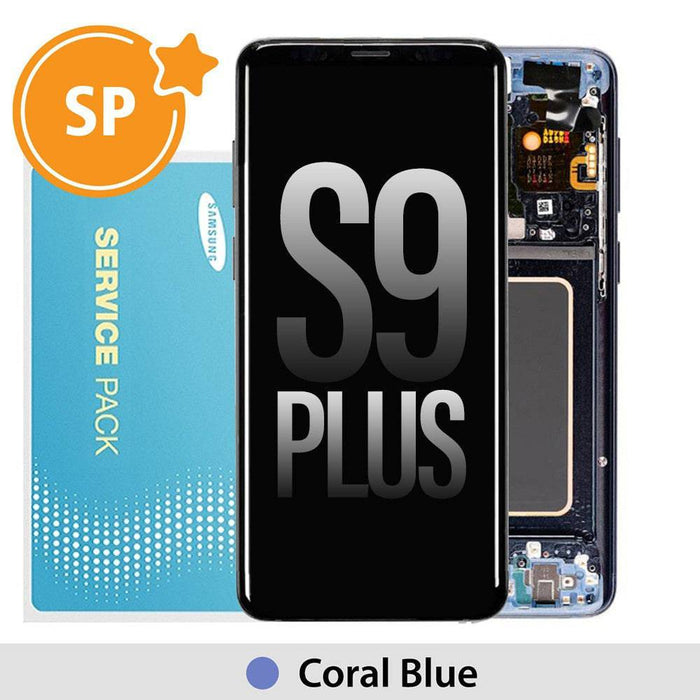 Samsung Galaxy S9 Plus G965F LCD Screen Replacement Digitizer GH97-21691D (Service Pack)-Coral Blue - JPC MOBILE ACCESSORIES