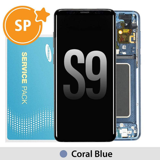 Samsung Galaxy S9 G960F OLED Screen Digitizer GH97 - 21696D (Service Pack) - Coral Blue - JPC MOBILE ACCESSORIES